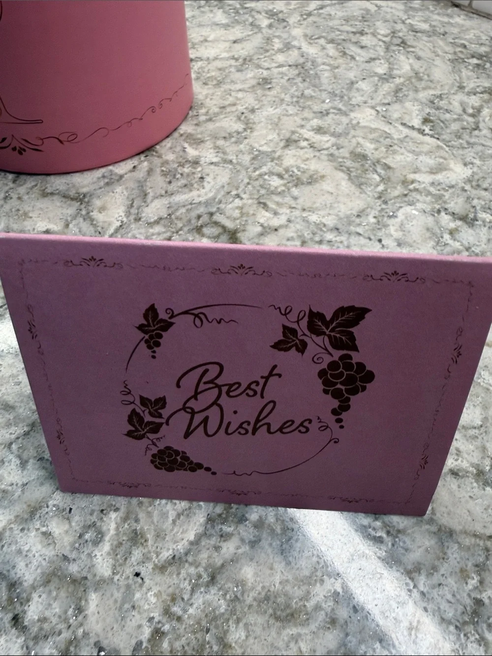 Pink Wine Glass Gift Set in Box-“50 & Fabulous”